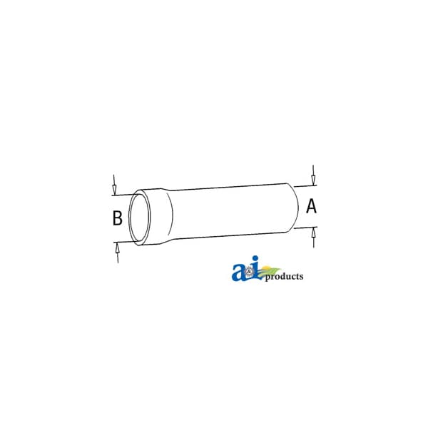 Radiator Hose, Lower 8" x2.5" x2.5"
